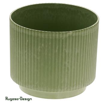 Melanin-Pflanztopf gerifftelt, mint, d 17,5cm