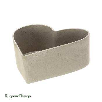 Melanin-Herzpflanzschale, sand, d 15,6cm