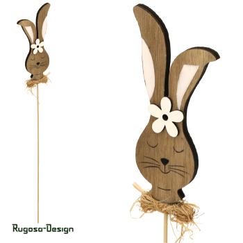Holz-Hasenstecker, natur, 3,5cm