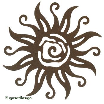 Rost-Sonnenhänger, rost, d 19cm