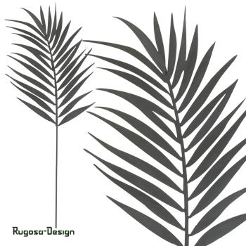 Metall-Farnzweigstecker, grau, 22x38x55cm