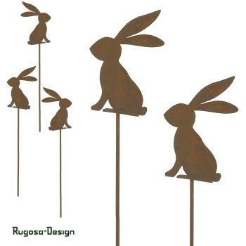 Rost-Hasenstecker, rost, 8cm