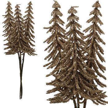 Tannenbund am Draht, hellbraun, 25cm