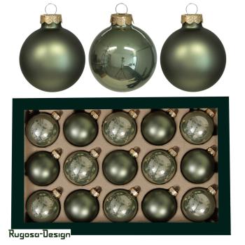 Glas-Kugeln, granitgrün, 2fach, 57mm