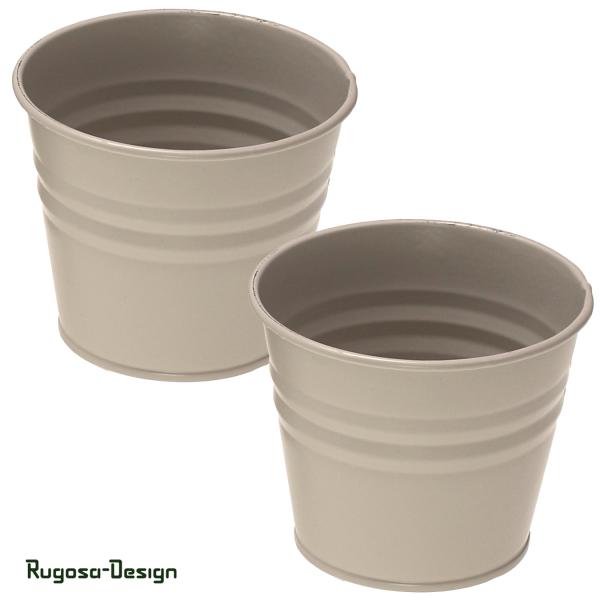 Zink-Pflanztopf, grau, 10cm