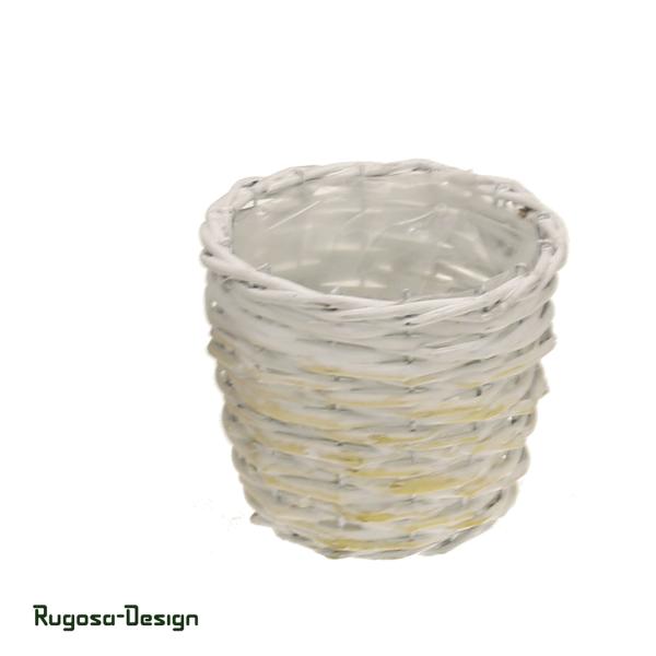 Weiden-Pflanzkorb, gelb/raureif, 10/P