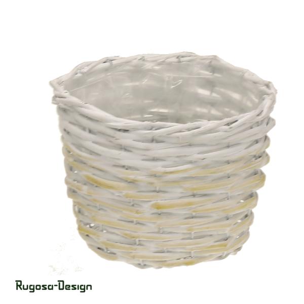 Weiden-Pflanzkorb, gelb/raureif, 8/P