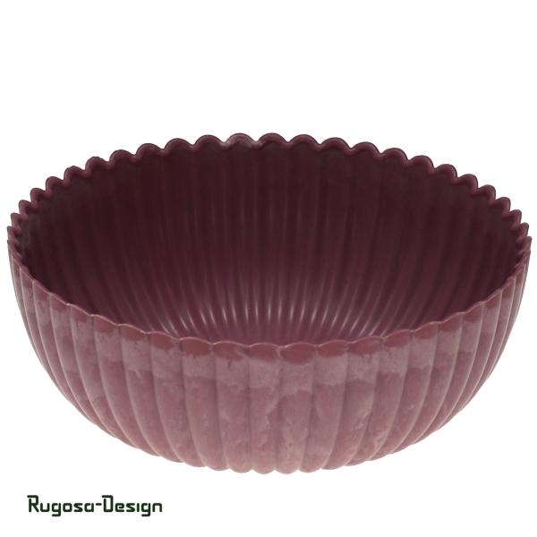 Silikon-Pflanzschale geriffelt, beere, d 20cm