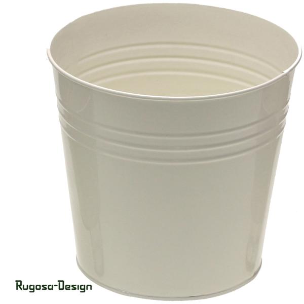 Zink-Pflanztopf, creme, d 17cm