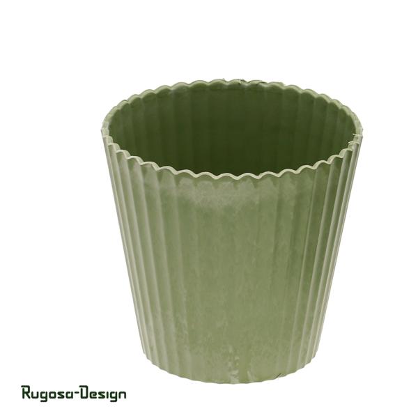 Melanin-Pflanztopf geriffelt, mint, d 13cm