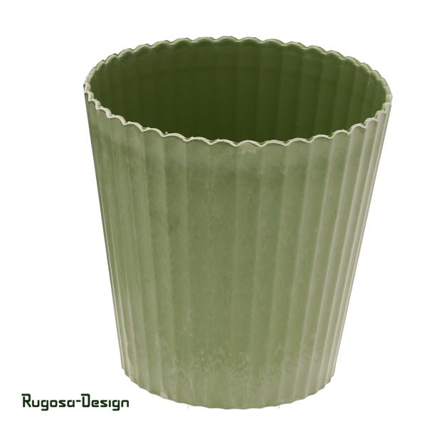 Melanin-Pflanztopf geriffelt, mint, d 15cm