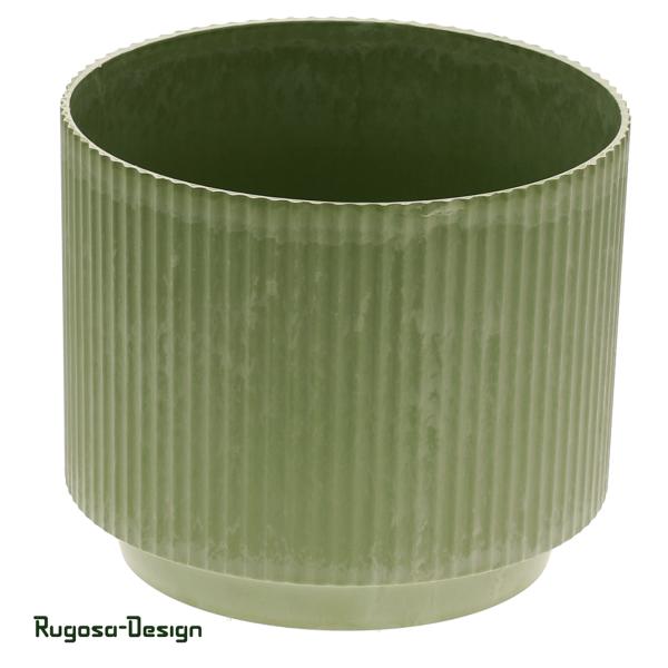 Melanin-Pflanztopf gerifftelt, mint, d 17,5cm