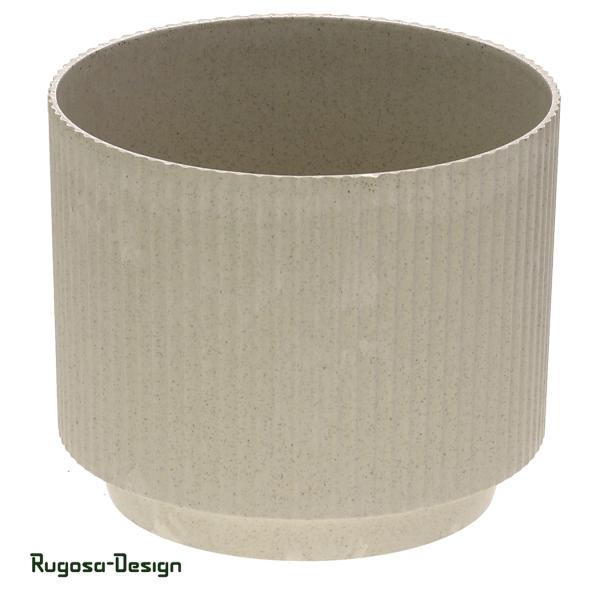 Melanin-Pflanztopf gerifftelt, sand, d 17,5cm