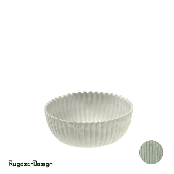 Melanin-Pflanzschale geriffelt, grün, d 15cm