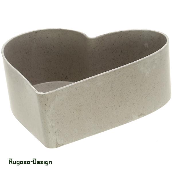 Melanin-Herzpflanzschale, sand, d 20cm