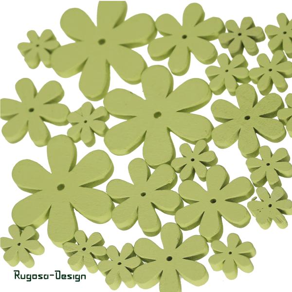 Holz-Blumenstreu, grün, 96/P