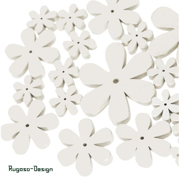 Holz-Blumenstreu, weiß, 96/P