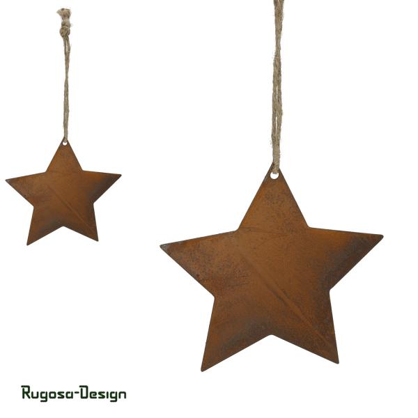 Rost-Sternhänger, rost, d 8,5cm