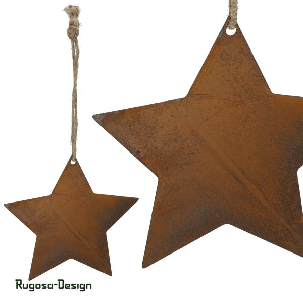 Rost-Sternhänger, rost, d 14cm