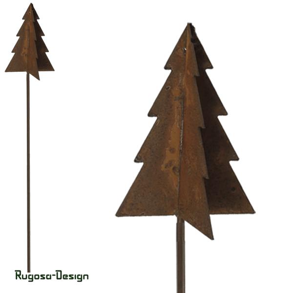 Rost-Tannenstecker, rost, 10cm / H 40cm