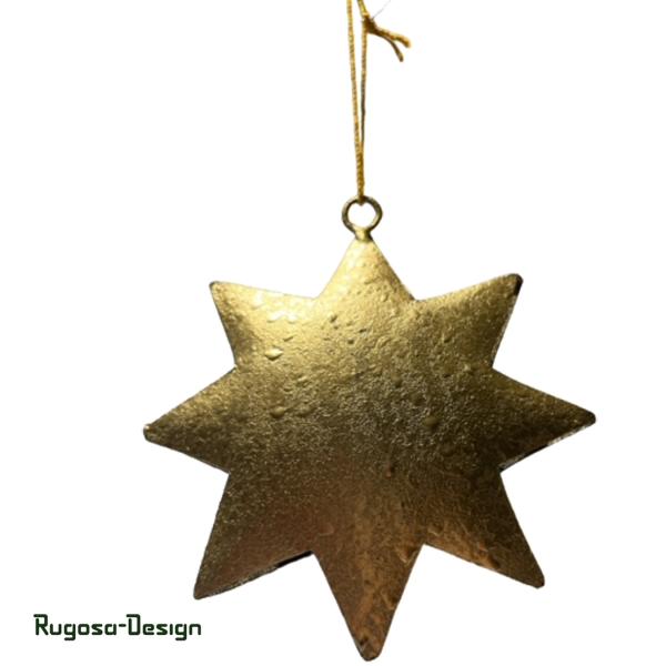 Metall-Sternhänger, gold, d 16,5cm