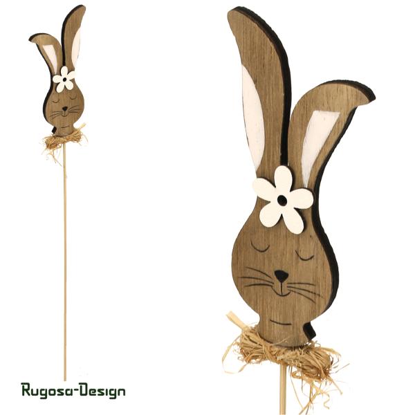Holz-Hasenstecker, natur, 3,5cm