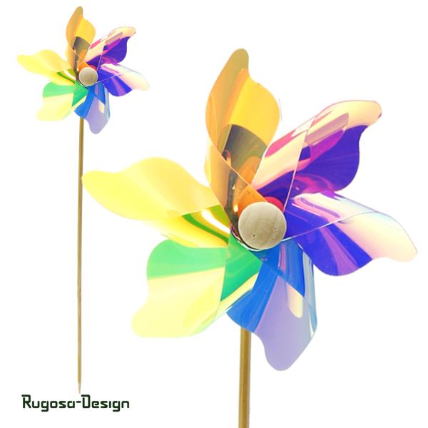 Windradstecker, bunt, 9cm
