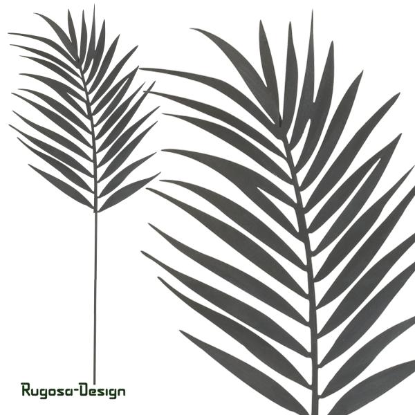 Metall-Farnzweigstecker, grau, 22x38x55cm