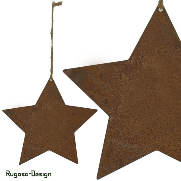 Rost-Sternhänger, rost, 23cm
