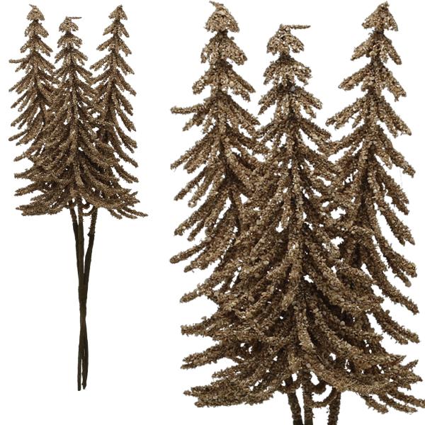 Tannenbund am Draht, hellbraun, 25cm